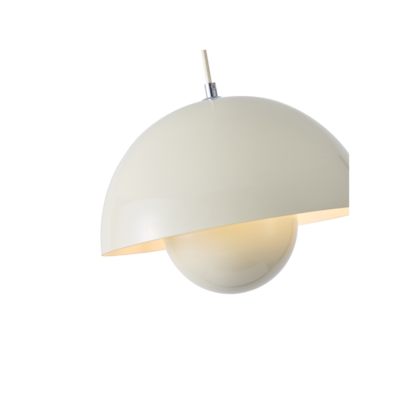 Arte Illumina Φωτιστικό Κρεμαστό Μεταλλικό 1ΧE27 Max 15W 300X1290mm Γαλακτερό Λευκό JARDEN (144-28553)