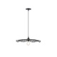 Arte Illumina Φωτιστικό Μπαμπού 1XE27 Max 15W 475X1160mm Μαύρο CROSSLINE (144-31011)