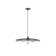Arte Illumina Φωτιστικό Μπαμπού 1XE27 Max 15W 475X1160mm Μαύρο CROSSLINE (144-31011)