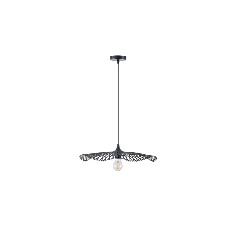 Arte Illumina Φωτιστικό Μπαμπού 1XE27 Max 15W 475X1160mm Μαύρο CROSSLINE (144-31011)