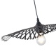 Arte Illumina Φωτιστικό Μπαμπού 1XE27 Max 15W 475X1160mm Μαύρο CROSSLINE (144-31011)