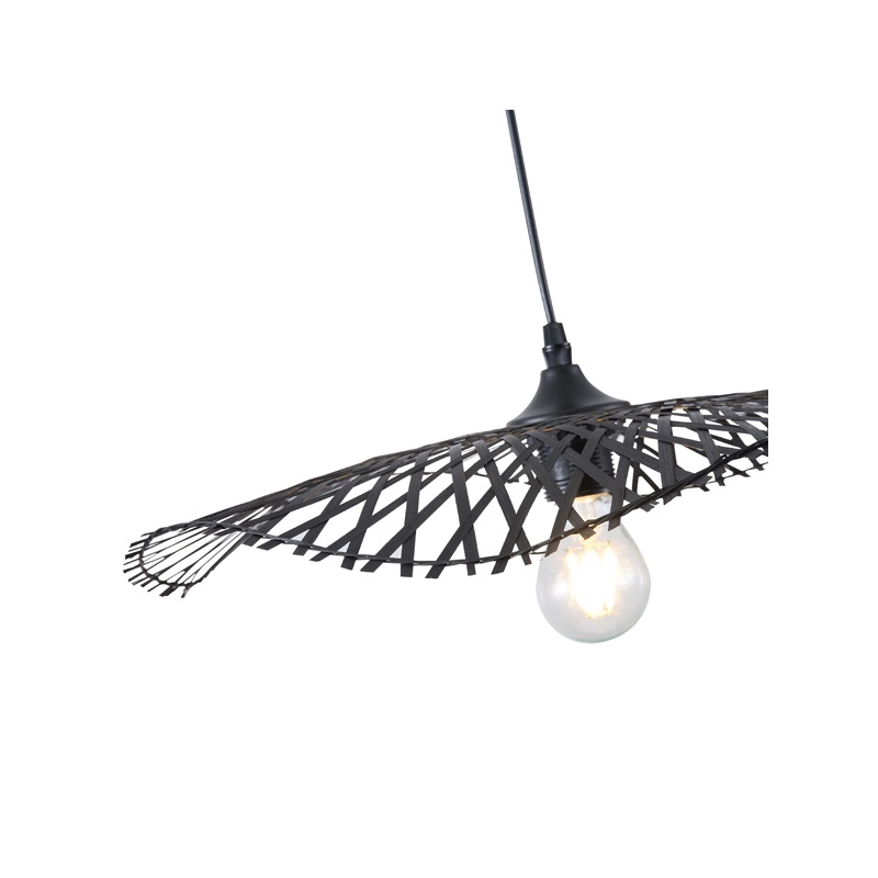 Arte Illumina Φωτιστικό Μπαμπού 1XE27 Max 15W 475X1160mm Μαύρο CROSSLINE (144-31011)