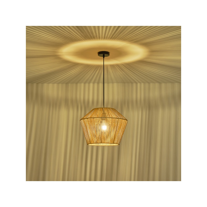 Arte Illumina Φωτιστικό Καφέ ΡΑΤΤΑΝ 1XE27 Max 15W 400X1320mm VENTO (144-32010)