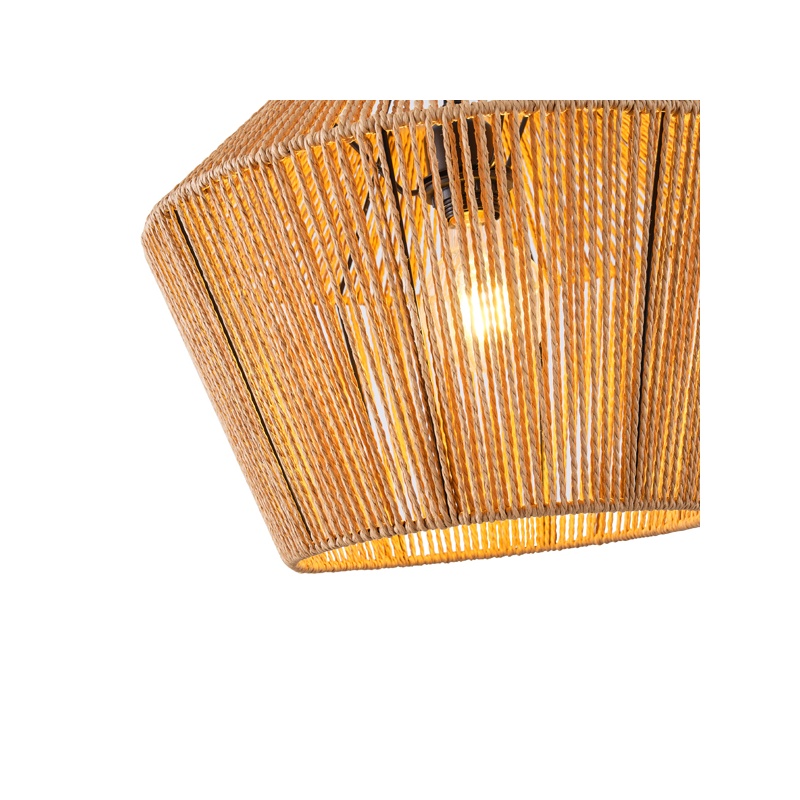 Arte Illumina Φωτιστικό Καφέ ΡΑΤΤΑΝ 1XE27 Max 15W 400X1320mm VENTO (144-32010)