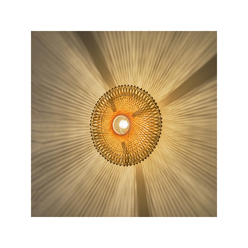 Arte Illumina Απλίκα Τοίχου ΒΑΜΒΟΟ 1XE27 Max 15W 400X140mm Καφέ -Μαύρο CYCLONE (144-32015)