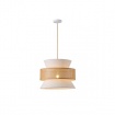 Arte Illumina Φωτιστικό Κρεμαστό Ύφασμα 1XE27 Max 15W 400X1310mm ΜΠΕΖ - Ματ Άσπρο ISLA (144-33050)