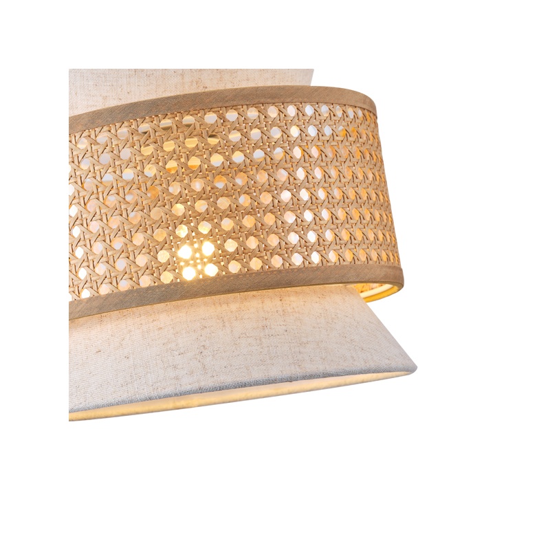 Arte Illumina Φωτιστικό Κρεμαστό Ύφασμα 1XE27 Max 15W 400X1310mm ΜΠΕΖ - Ματ Άσπρο ISLA (144-33050)