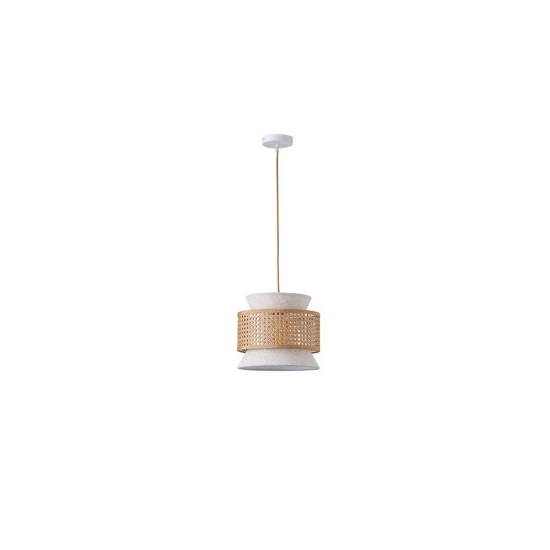 Arte Illumina Φωτιστικό Κρεμαστό Ύφασμα 1XE27 Max 15W 260X1260mm ΜΠΕΖ - Ματ Άσπρο ISLA (144-33051)