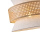 Arte Illumina Φωτιστικό Κρεμαστό Ύφασμα 1XE27 Max 15W 260X1260mm ΜΠΕΖ - Ματ Άσπρο ISLA (144-33051)