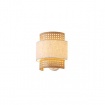 Arte Illumina Απλίκα Τοίχου Ύφασμα 1XE27 Max 15W 260X460mm MΠΕΖ - Ματ Άσπρο ISLA (144-33053)