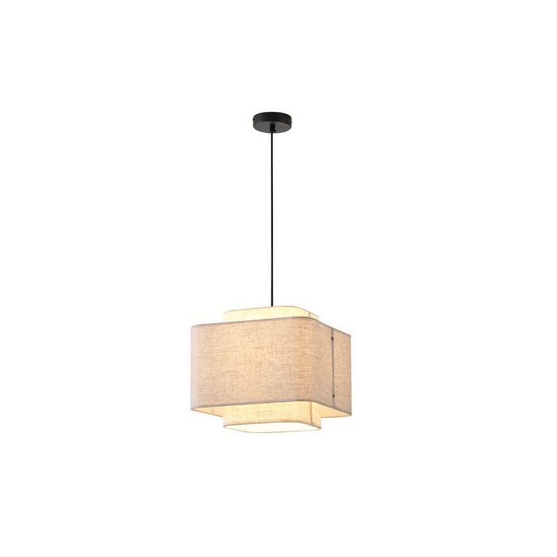 Arte Illumina Φωτιστικό Κρεμαστό Ύφασμα 1XΕ27 ΜΑΧ 60W ΜΠΕΖ Φ320Χ1090mm MUSA (144-33060)