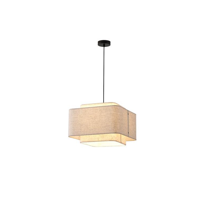 Arte Illumina Φωτιστικό Κρεμαστό Ύφασμα 1XΕ27 Max 60W ΜΠΕΖ Φ400Χ1090mm MUSA (144-33061)
