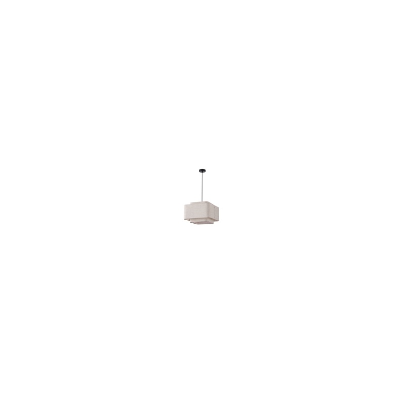 Arte Illumina Φωτιστικό Κρεμαστό Ύφασμα 1XΕ27 Max 60W ΜΠΕΖ Φ400Χ1090mm MUSA (144-33061)