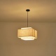 Arte Illumina Φωτιστικό Κρεμαστό Ύφασμα 1XΕ27 Max 60W ΜΠΕΖ Φ400Χ1090mm MUSA (144-33061)