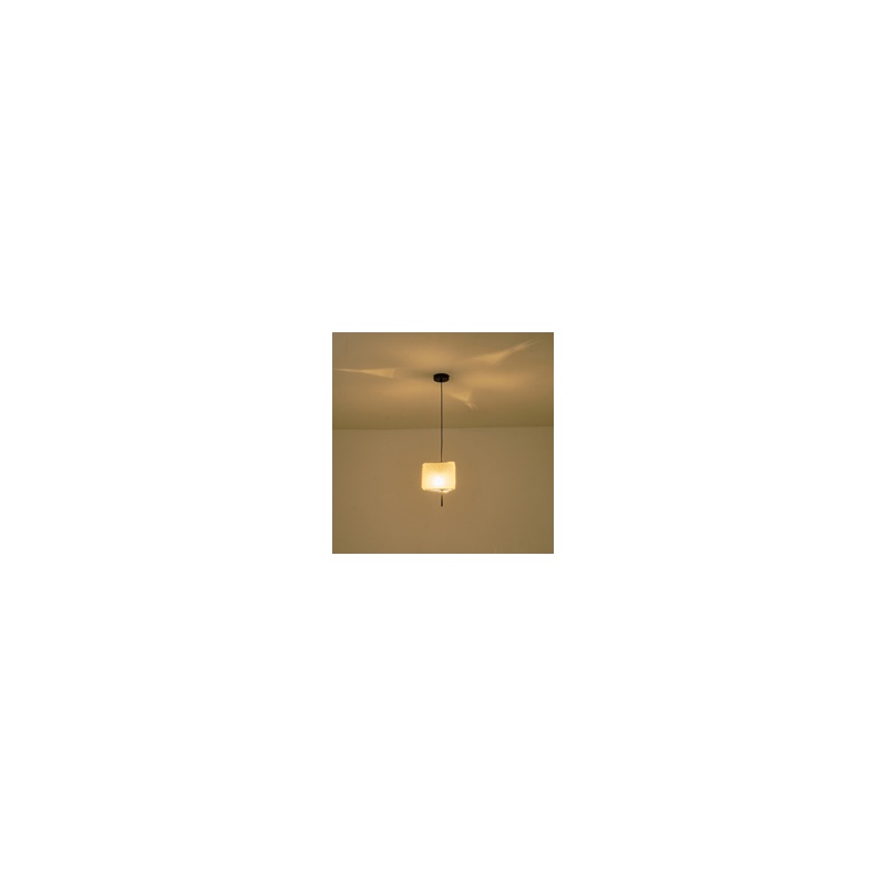 Arte Illumina Φωτιστικό Κρεμαστό Ύφασμα Ε14 ΜΑΧ 15W Φ250Χ900mm ΜΠΕΖ TOSCANY (144-33062)