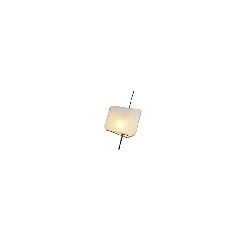 Arte Illumina Φωτιστικό Κρεμαστό Ύφασμα Ε14 ΜΑΧ 15W Φ250Χ900mm ΜΠΕΖ TOSCANY (144-33062)