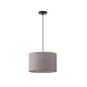 Arte Illumina Φωτιστικό Κρεμαστό Ύφασμα Γκρι 1XΕ27 Max 15W Φ380Χ240mm SOHO (144-33068)
