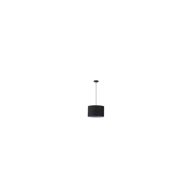 Arte Illumina Φωτιστικό Κρεμαστό Ύφασμα Μαύρο 1XΕ27 Max 15W Φ380ΧH240mm SOHO (144-33069)
