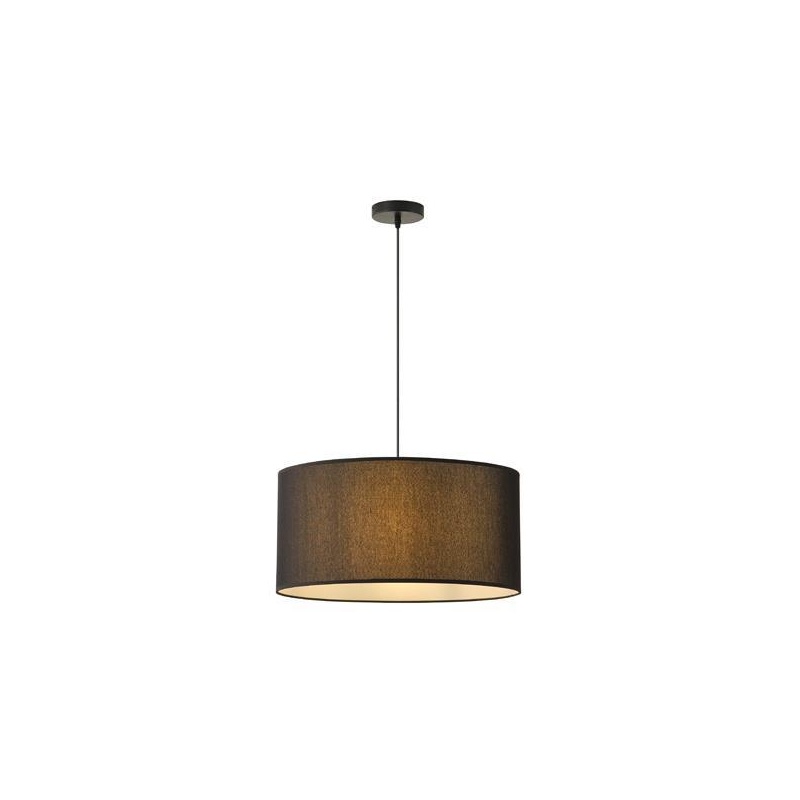 Arte Illumina Φωτιστικό Κρεμαστό Ύφασμα Μαύρο 1XΕ27 Max 15W Φ530Χ260mm SOHO (144-33072)