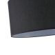 Arte Illumina Φωτιστικό Κρεμαστό Ύφασμα Μαύρο 1XΕ27 Max 15W Φ530Χ260mm SOHO (144-33072)