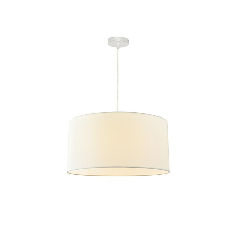 Arte Illumina Φωτιστικό Κρεμαστό Ύφασμα 1XΕ27 ΦΦ530Χ260 Λευκό SOHO (144-33073)