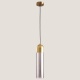 Arte Illumina Φωτιστικό Κρεμαστό Φ10X40 Max 7W Ε14X1 SMOKY/Χρυσό CALLIOPE (144-40010)