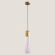 Arte Illumina Φωτιστικό Κρεμαστό Φ10X40 1XE14 Max 7W Διάφανο/Χρυσό CALLIOPE (144-40012)