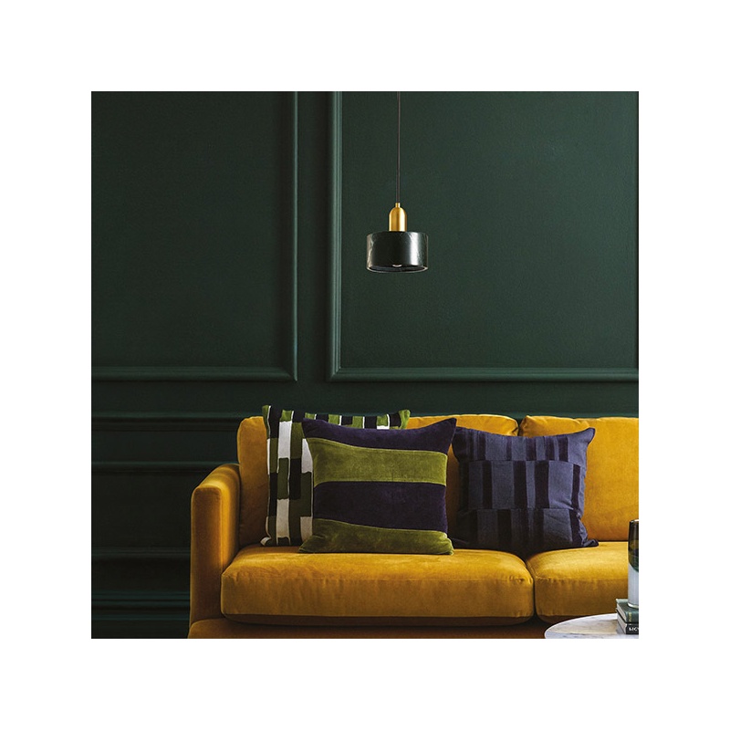 Arte Illumina Φωτιστικό Κρεμαστό Μονό Ε27 Φ15X18 Χρυσό/Πράσινο MARBLE (144-46003)