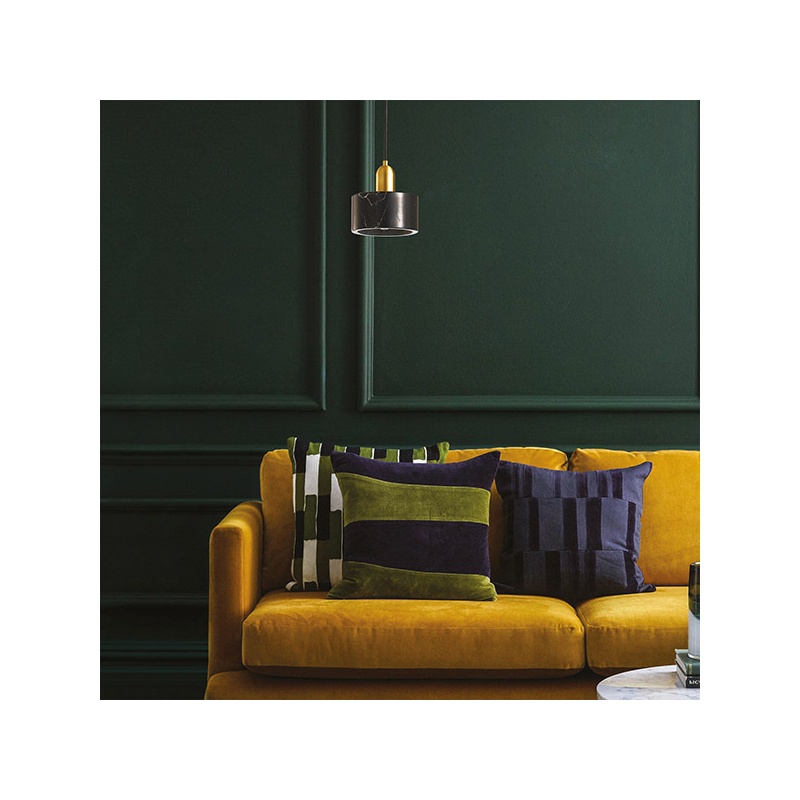 Arte Illumina Φωτιστικό Κρεμαστό Μονό 1XE27 Max 10W Φ15X18 Χρυσό/Μαύρο MARBLE (144-46005)