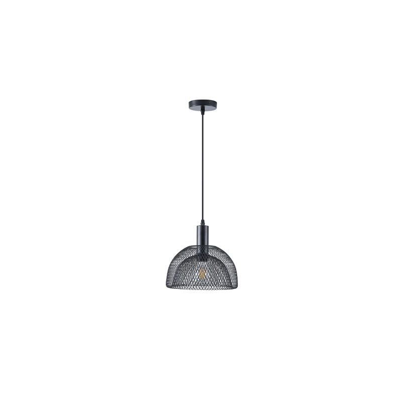 Arte Illumina Φωτιστικό Κρεμαστό Μονόφωτο 1XE27 Max 15W 255X1280mm Μαύρο OGGI (144-46010)