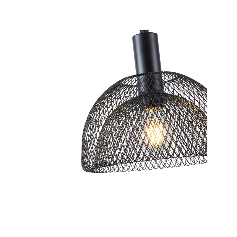 Arte Illumina Φωτιστικό Κρεμαστό Μονόφωτο 1XE27 Max 15W 255X1280mm Μαύρο OGGI (144-46010)