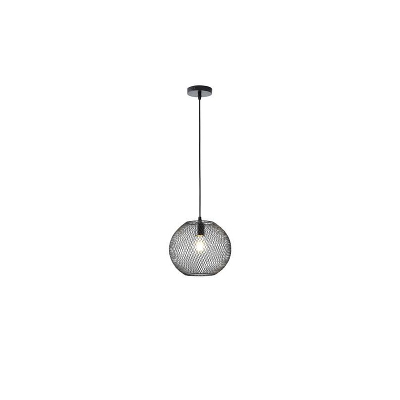 Arte Illumina Φωτιστικό Κρεμαστό Μεταλλικό 1XE27 Max 15W 350X350Χ1360mm Μαύρο OGGI (144-46011)