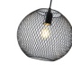 Arte Illumina Φωτιστικό Κρεμαστό Μεταλλικό 1XE27 Max 15W 350X350Χ1360mm Μαύρο OGGI (144-46011)