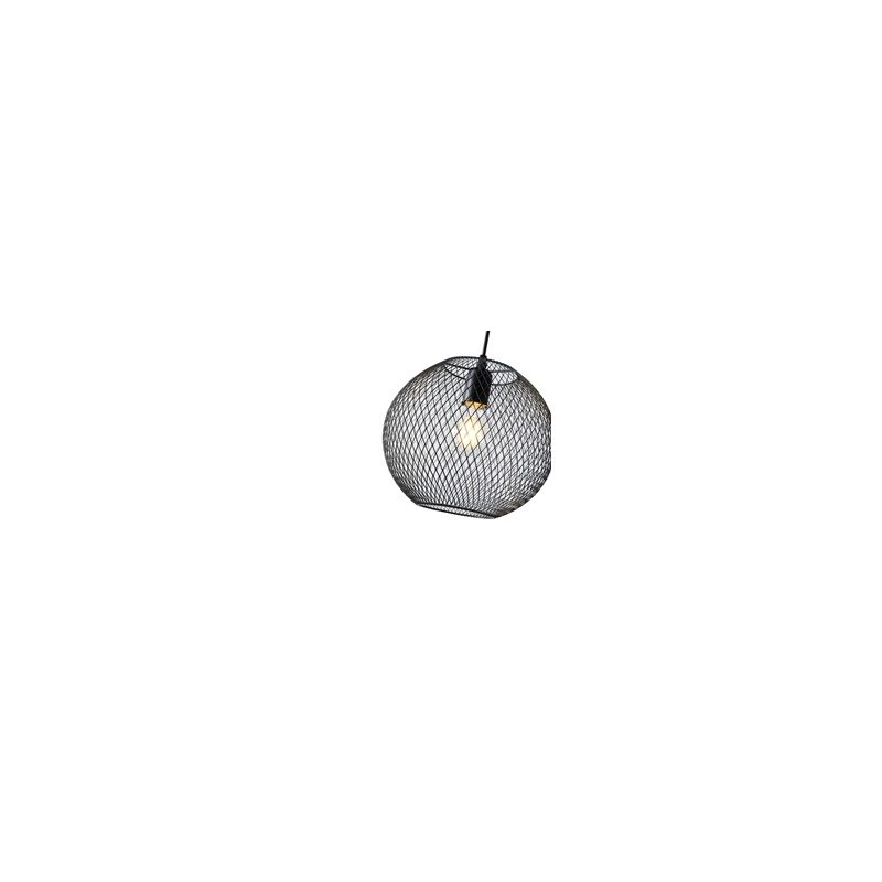 Arte Illumina Φωτιστικό Κρεμαστό Μεταλλικό 1XE27 Max 15W 350X350Χ1360mm Μαύρο OGGI (144-46011)