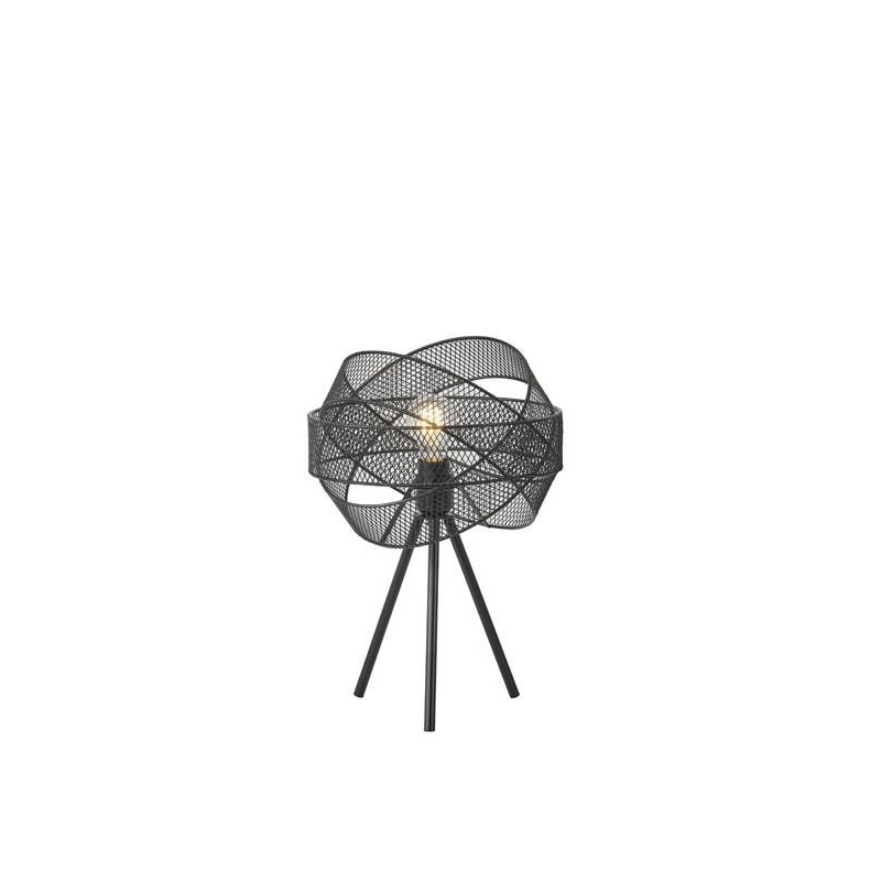 Arte Illumina Φωτιστικό Επιτραπέζιο Μεταλλικό 1XE27 Max 15W 300X300X4700mm Μαύρο OGGI (144-46016)