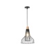 Arte Illumina Φωτιστικό Κρεμαστό Μεταλλικό 1XE27 Max 15W 260X260X1370mm Μαύρο OGGI (144-46017)