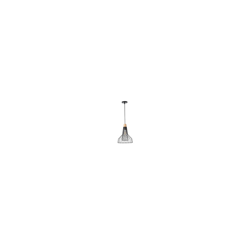 Arte Illumina Φωτιστικό Κρεμαστό Μεταλλικό 1XE27 Max 15W 260X260X1370mm Μαύρο OGGI (144-46017)