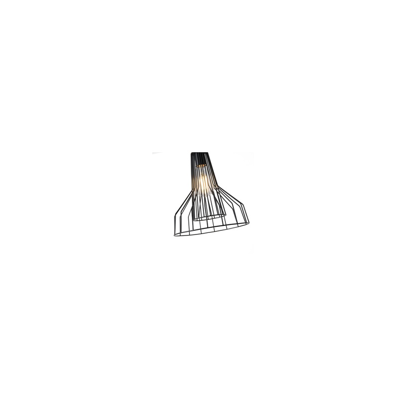 Arte Illumina Φωτιστικό Κρεμαστό Μεταλλικό 1XE27 Max 15W 260X260X1370mm Μαύρο OGGI (144-46017)