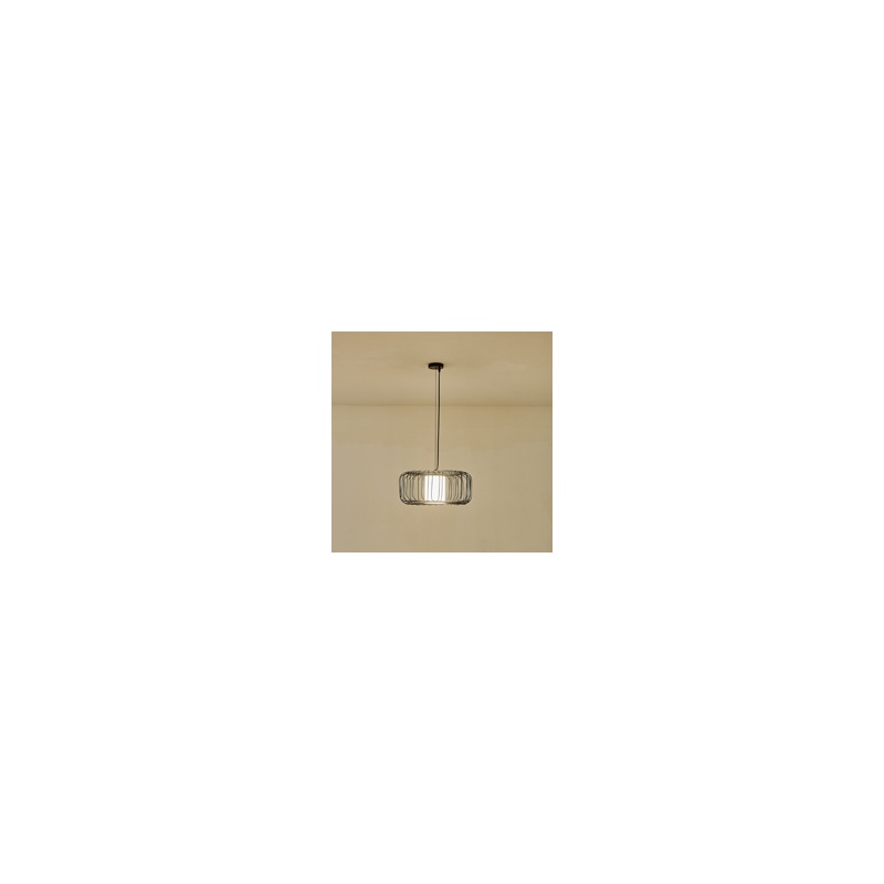 Arte Illumina Φωτιστικό Κρεμαστό Μεταλλικό 1XE27 Max 15W 340X340X1520mm Μαύρο OGGI (144-46028)