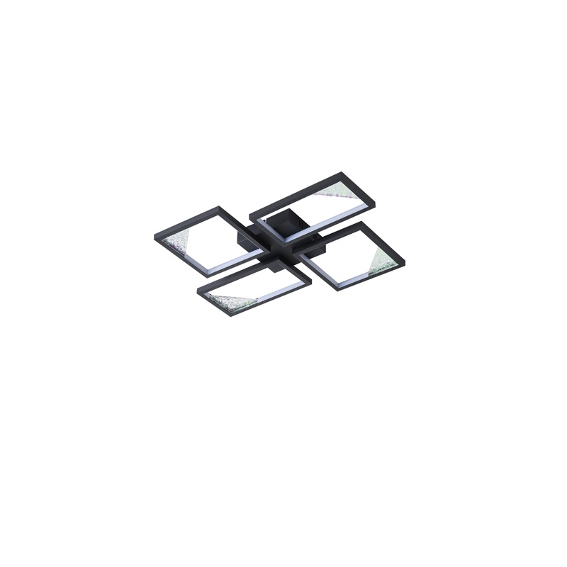 Arte Illumina Φωτιστικό LED Οροφής AΛΟΥΜΙΝΙΟ 36W 3000Κ 1200lm 450X580X55mm AΣΗΜΙ SQUARE (144-46060)
