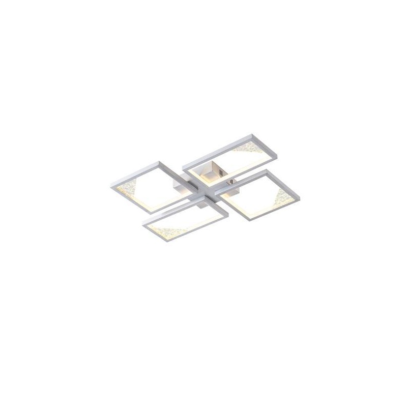 Arte Illumina Φωτιστικό Οροφής Αλουμίνιο LED 36W 3000K 900lm 450X580X55mm Μαύρο SQUARE (144-46061)