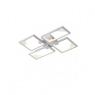 Arte Illumina Φωτιστικό Οροφής Αλουμίνιο LED 36W 3000K 900lm 450X580X55mm Μαύρο SQUARE (144-46061)