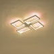 Arte Illumina Φωτιστικό Οροφής Αλουμίνιο LED 36W 3000K 900lm 450X580X55mm Μαύρο SQUARE (144-46061)