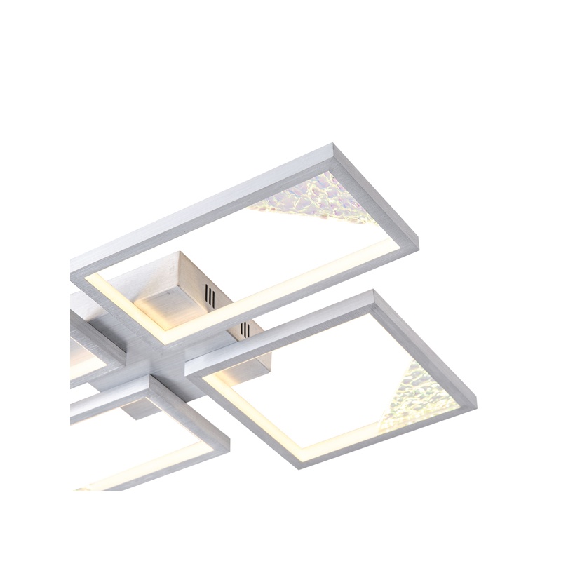Arte Illumina Φωτιστικό Οροφής Αλουμίνιο LED 36W 3000K 900lm 450X580X55mm Μαύρο SQUARE (144-46061)