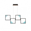 Arte Illumina Φωτιστικό Οροφής Αλουμινίου LED 36W 3000K 850lm 820X16X1340mm Μαύρο SQUARE (144-46062)