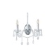 Arte Illumina Απλίκα Τοίχου Μέταλλο Γυαλί 2XE14 ΜΑΧ 15W 330X425mm Μεταλλικό KRISTALLO (144-47002)