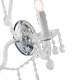 Arte Illumina Απλίκα Τοίχου Μέταλλο Γυαλί 2XE14 ΜΑΧ 15W 330X425mm Μεταλλικό KRISTALLO (144-47002)