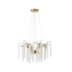 Arte Illumina Φωτιστικό Κρεμαστό 6φωτο Μέταλλο διαφανές Γυαλί 6XE14 ΜΑΧ 15W 720X590mm KRISTALLO (144-47005)