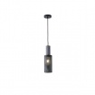 Arte Illumina Φωτιστικό Κρεμαστό Γύψινο Μαύρο 1x E27 Max 40W 100x100x340mm SCOURO (144-50000)