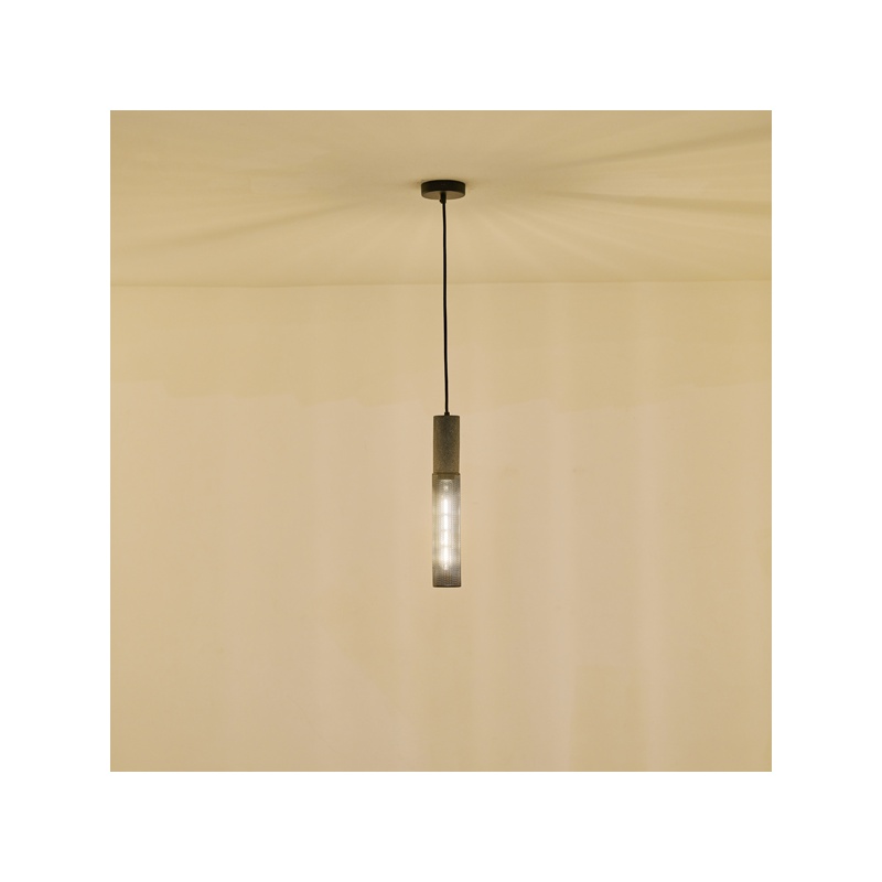 Arte Illumina Φωτιστικό Κρεμαστό Γύψινο Μαύρο 1x E27 Max 40W 655x655x380mm SCOURO (144-50001)